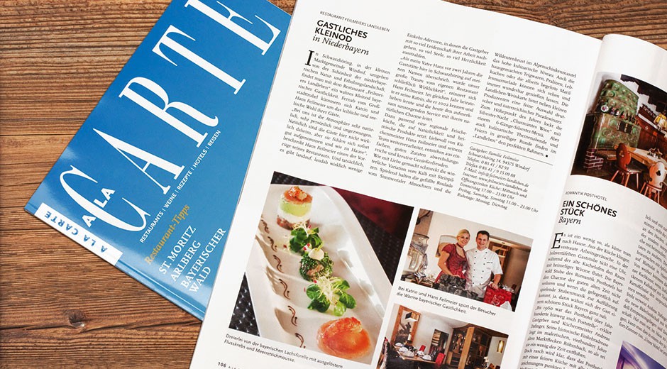 Veröffentlichung „A LA CARTE“, Heft 12, Dezember 2012, S. 106