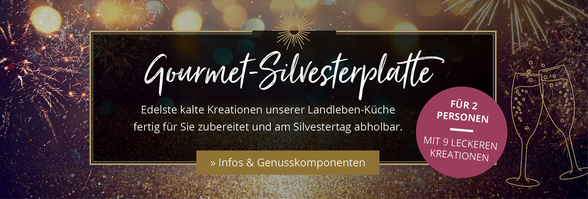 Limitierte <strong>Gourmet-Silvesterplatte 2026</strong>