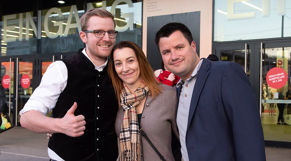 Unser Team vor Ort: (von links) Patrick, Kerstin und Sven.