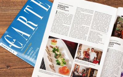 Besuch vom Magazin „A LA CARTE”